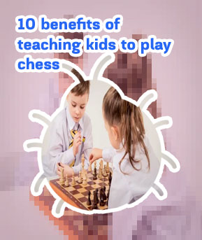 Kids playing chess