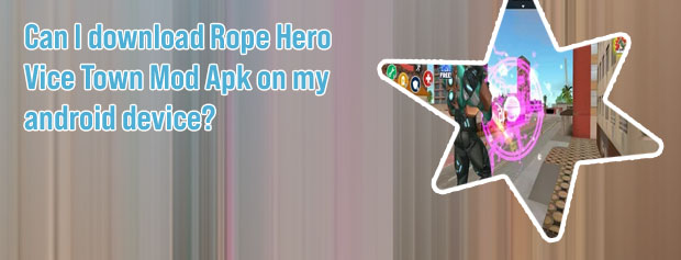 Rope hero vice town game